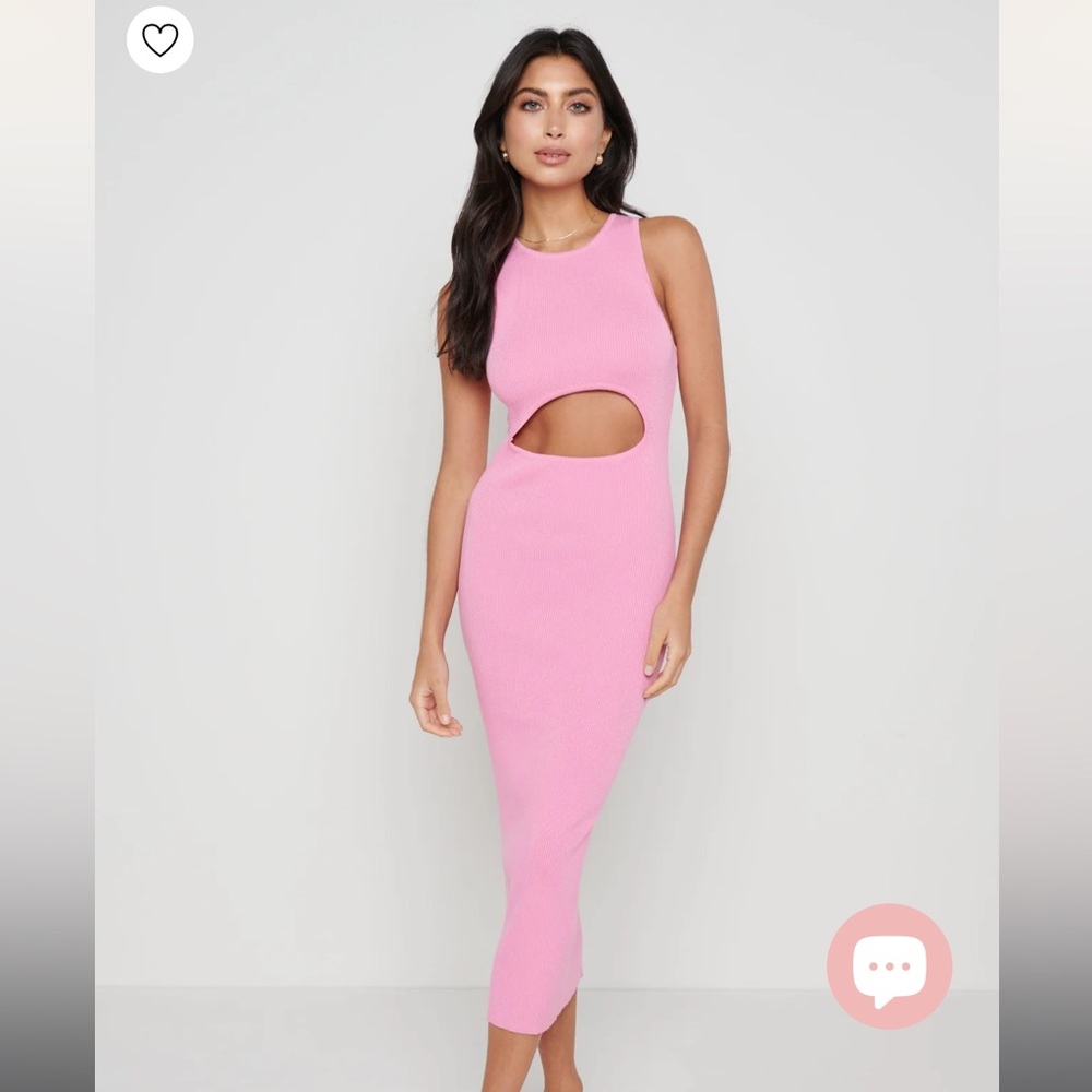 NWOT Pretty Lavish Billie Cut Out Knit Dress